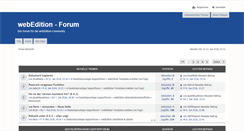 Desktop Screenshot of forum.webedition.org
