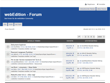 Tablet Screenshot of forum.webedition.org